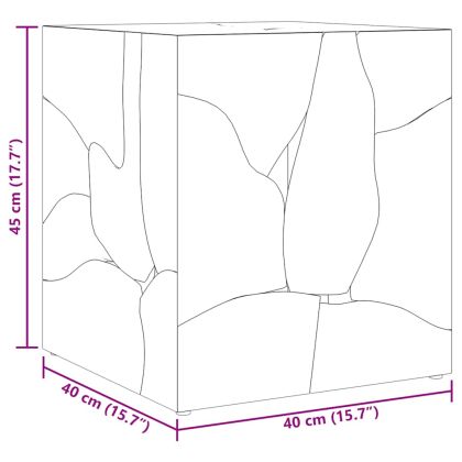 Табуретки 4 бр., кафяви, 40x40x45 см, тиково дърво масив