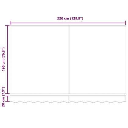 Сгъваем навес Червено 350 x 200 cm текстил