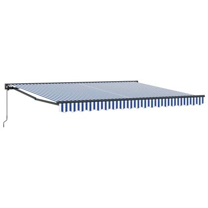 Рамка за сенник Синьо и бяло 400 × 300 cm