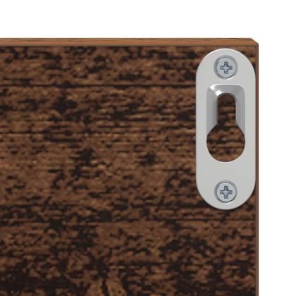 Стенен рафт 2 pcs Старо дърво 80 x 11,5 x 18 см Инженерно дърво