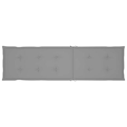 Градински шезлонг подложка за крака и възглавница акация масив