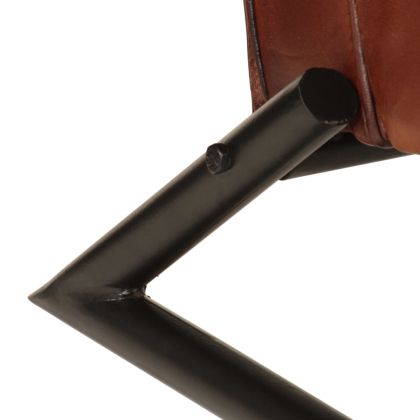 Фотьойл, кафяв, естествена кожа