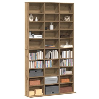 Кабинет за CD с рафт Дъб 101 x 23 x 177,5 см Инженерно дърво