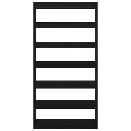 Шкаф за книги Черен Дъб 100 x 30 x 198 см Инженерно дърво