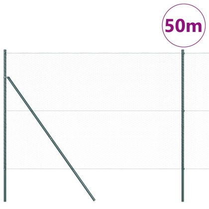 Стълб за ограда. Зелен