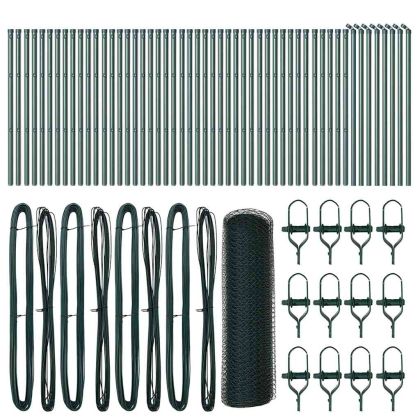 Стълб за ограда. Зелен