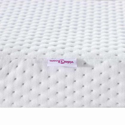 Топер за матрак Бяло 90 x 200 cm Жакардова тъкан