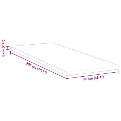 Топер за матрак Бяло 90 x 200 cm Жакардова тъкан