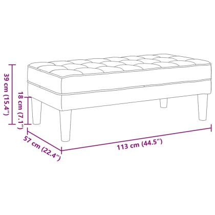 Пейка Таупе 113 x 57 x 39 см текстил