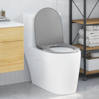 Тоалетна седалка Сив 47 x 36 x 3,4 см Дуропласт