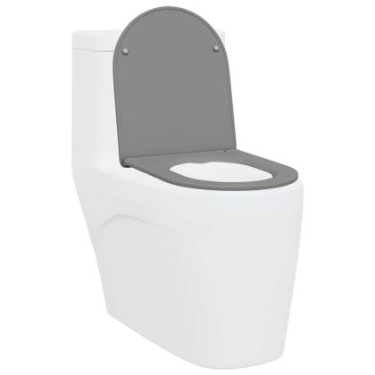 Тоалетна седалка Сив 47 x 36 x 3,4 см Дуропласт