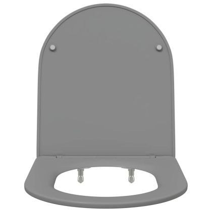 Тоалетна седалка Сив 47 x 36 x 3,4 см Дуропласт