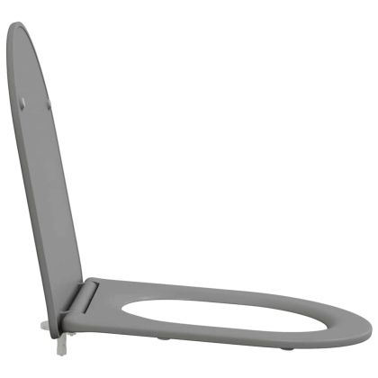 Тоалетна седалка Сив 47 x 36 x 3,4 см Дуропласт