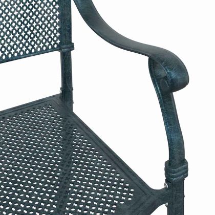 Градински стол 2 pcs Зелен 64 x 62 x 93 см Алуминий