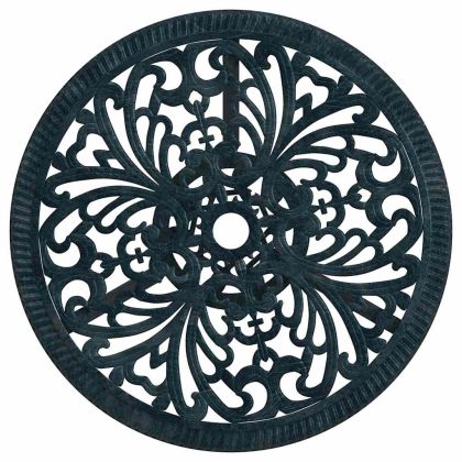 Градински бистро комплект 3 pcs Зелен Алуминий