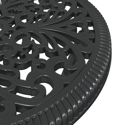 Градински бистро комплект 3 pcs Черно Алуминий