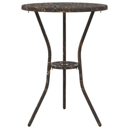 Градински бистро комплект 3 pcs Бронзов Алуминий