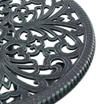 Градински бистро комплект 3 pcs Зелен Алуминий