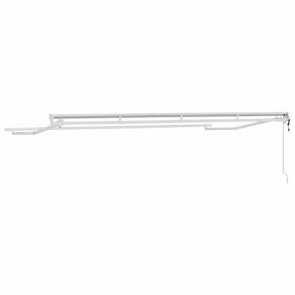 Рамка за сенник Регулирума Бял 4 x 2 m Стомана