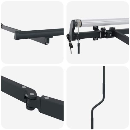 Рамка за сенник Антрацит 2,5 x 2 m Метал