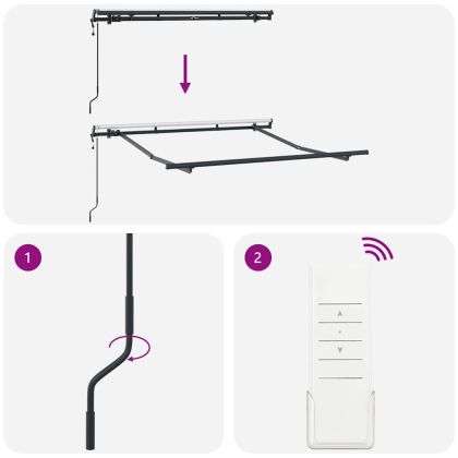 Рамка за сенник Антрацит 2,5 x 2 m Метал