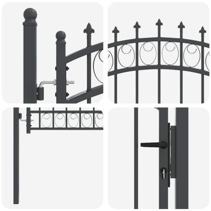 Оградна врата с шипове EMMEN 150 x 100 cm