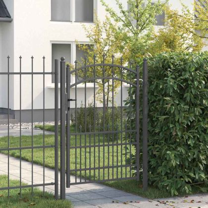 Оградна врата с шипове EMMEN 170 х 100 см Сиво