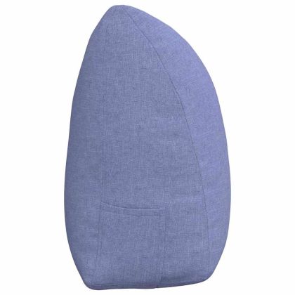 Възглавница за гръб Дънково син 160 x 24 x 50 см текстил