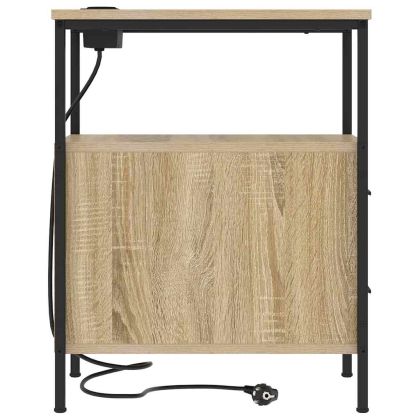 Нощен шкаф Сонома дъб 30 x 48 x 61 см Инженерно дърво