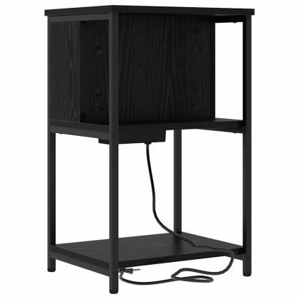 Нощен шкаф Черния дъб 38 x 31 x 61 см Инженерно дърво