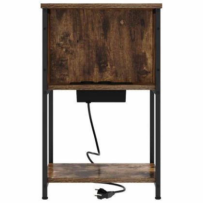 Нощен шкаф Димян дъб 38 x 31 x 61 см Инженерно дърво