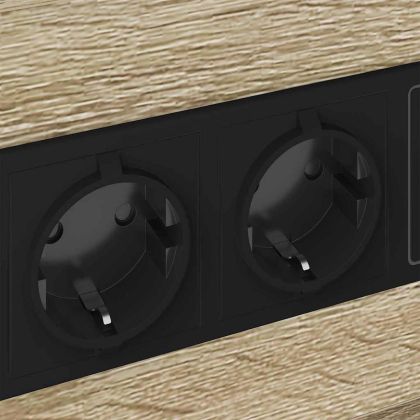 Нощен шкаф 2 pcs Сонома дъб 40 x 31 x 60 см Инженерно дърво