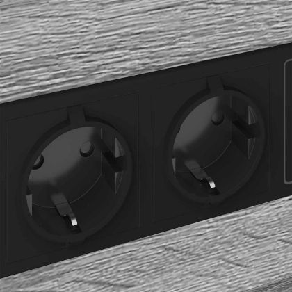 Нощен шкаф 2 pcs Сив Сонома 40 x 31 x 60 см Инженерно дърво