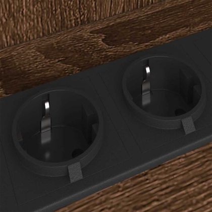 Нощен шкаф с рафт Кафяв дъб 40 x 40 x 61 см Инженерно дърво