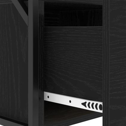 Нощен шкаф Черния дъб 40 x 31 x 60 см Инженерно дърво