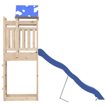 Комбинирано детско съоръжение за игра на открито, бор масив