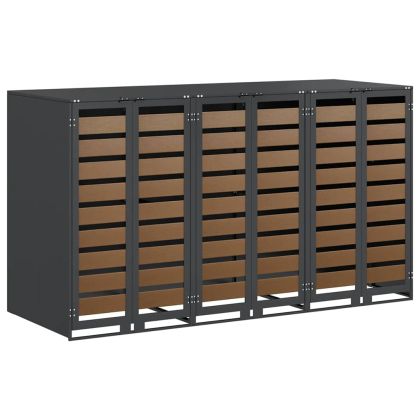 Контейнер за съхранение на 3 коша 340 x 77.5 x 115.5 см Стомана