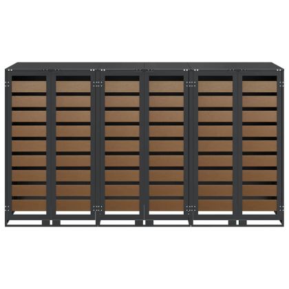 Контейнер за съхранение на 3 коша 340 x 77.5 x 115.5 см Стомана