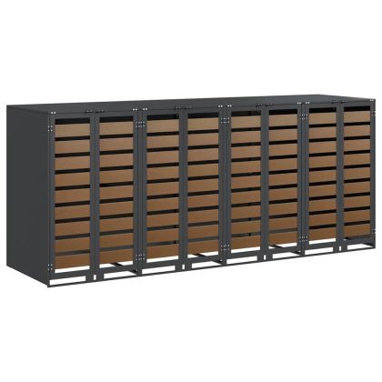 Контейнер за съхранение на 3 коша 340 x 77.5 x 115.5 см Стомана