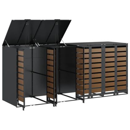 Контейнер за съхранение на 3 коша 340 x 77.5 x 115.5 см Стомана