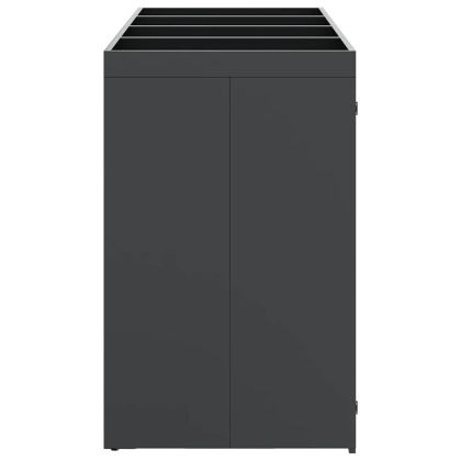 Контейнер за съхранение на 4 коша Антрацит Стомана