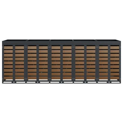 Контейнер за съхранение на 3 коша 340 x 77.5 x 115.5 см Стомана