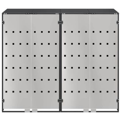 Контейнер за съхранение на 3 коша 340 x 77.5 x 115.5 см Стомана