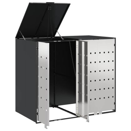 Контейнер за съхранение на 3 коша 340 x 77.5 x 115.5 см Стомана