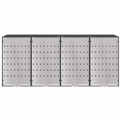 Контейнер за съхранение на 3 коша 340 x 77.5 x 115.5 см Стомана