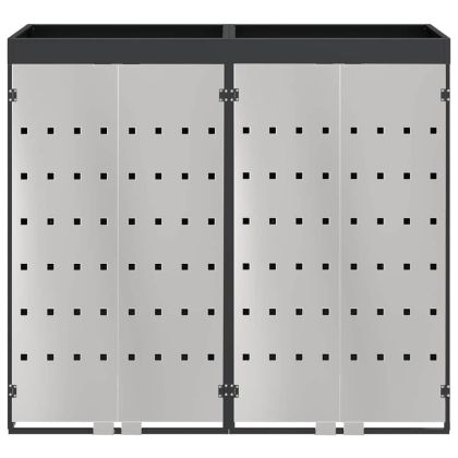 Контейнер за съхранение на 3 коша 340 x 77.5 x 115.5 см Стомана