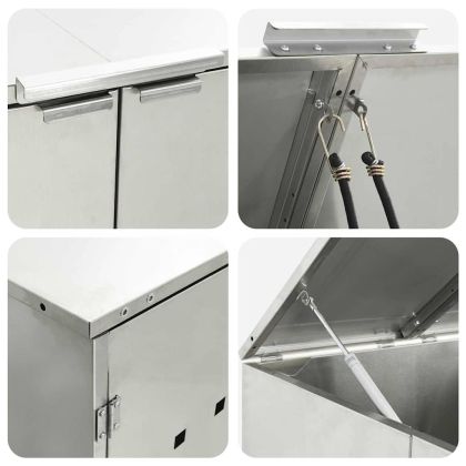 Контейнер за съхранение на 3 коша 340 x 77.5 x 115.5 см