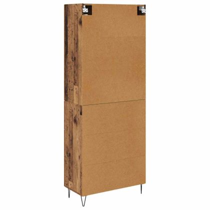Висок шкаф Старо дърво 69,5 x 34 x 90 см Инженерно дърво