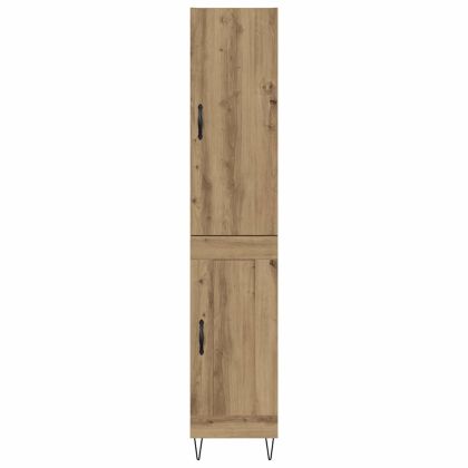 Висок шкаф Дъб 34,5 x 34 x 90 см Инженерно дърво