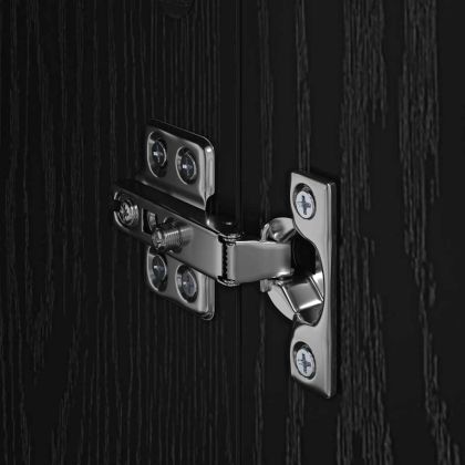 Скейдбордове с чекмедже Corona 2 pcs Черния дъб 59 x 39 x 80 см